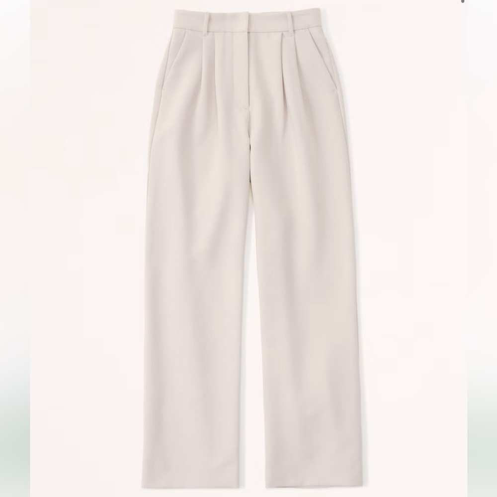 Abercrombie & Fitch A&F Sloane Tailored Pant. Light Taupe/Beige